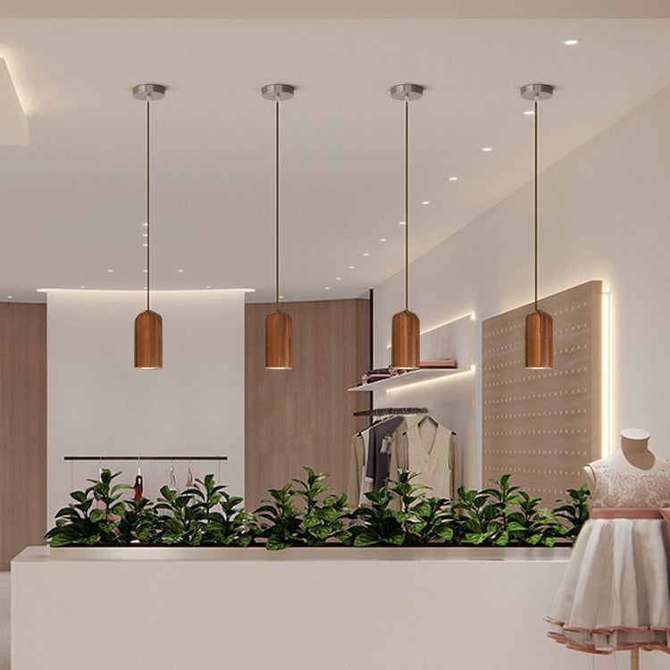 Bedroom Light Wooden Creative Restaurant Front Desk Small Droplight