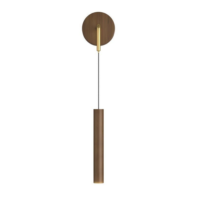 Wood Grain Bedside Wall Lamp