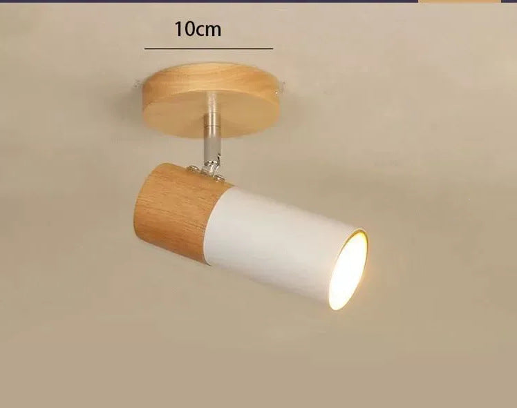 Log Simple Cloakroom Adjustable Ceiling Spotlight
